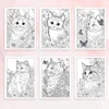 1pc, Cat Coloring Book, Teenagers Coloring Book, 30 Different Patterns, 100gsm Thick Paper, Stress Relief, Birthday Gift 5