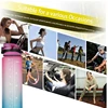 1Liter Portable Water Bottle with Straw Motivational Sports Water Bottle Leakproof Bottles Drinking Outdoor Travel Fitness Jugs 2
