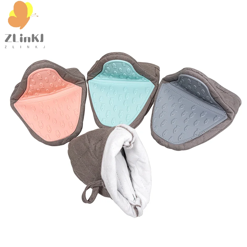 Silicone Anti-scalding Oven Gloves Mitts Potholder Kitchen Silicone Gloves Tray Dish Bowl Holder Baking Oven Glove Hand Clip