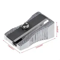 Magnesium Pencil Sharpener, Kum Magnesium Pencil Sharpener, Kum 2-Hole Pencil Sharpener Magnesium Alloy Wedge Profile, Metal Pen 6