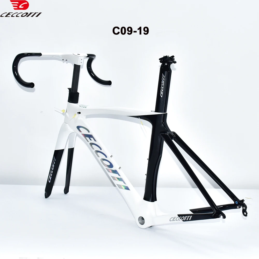 Ceccotti Carbon Road Frame V Brake Max 700*28C Road Bicycle Frameset Internal Cable 46-58cm Carbon Bike Frames