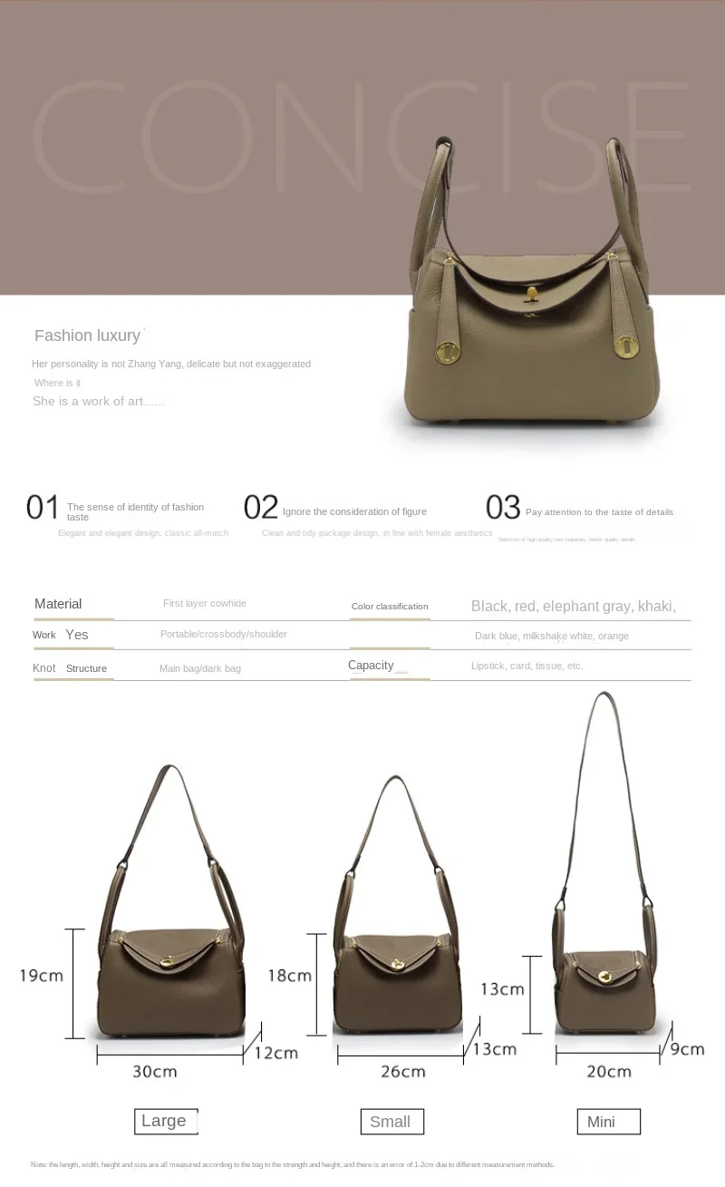 Pillow Gold Buckle Women’s Bags Cowhide Luxury Design Handbags Fashion Shoulder Crossbody Bag Lychee Pattern Real Leather Purse