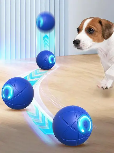 Active Rolling Ball For Dogs Vibrating Rolling Ball Automatic Rolling Ball Toys For Puppy USB Rechargeable Interactive Dog 2