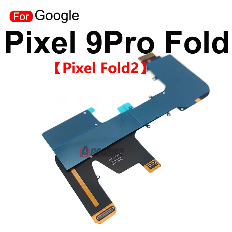 Google Pixel 9 Pro Fold 메인 보드 연결 LCD 화면 회전 축 메인 플렉스 케이블 수리 부품 용 1Pcs