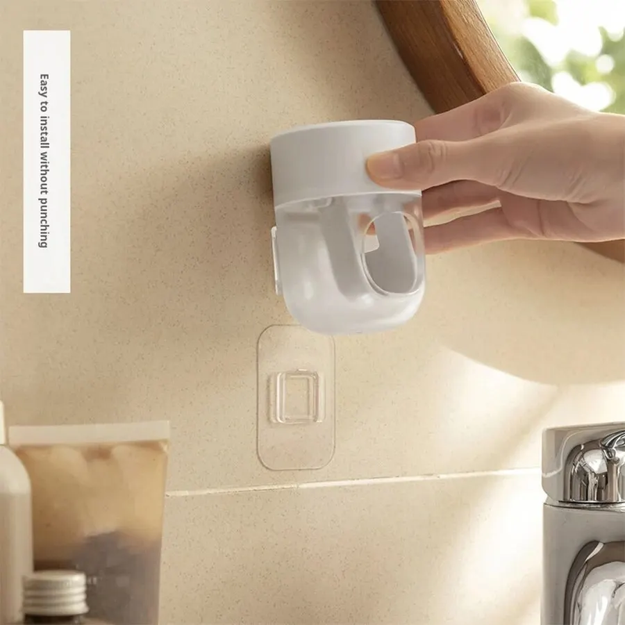 Toothpaste Squeezer Wall-mounted No-punch Quantitative Extrusion Labor-saving Detachable Easy To Clean 4