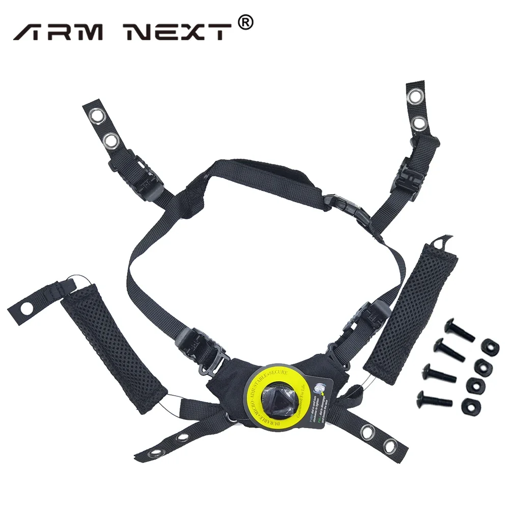 FMA Sangle de suspension fixe pour casque tactique militaire réglable avec doublure de ceinture de suspension pour casque BJ PJ MH Fast Mairtime (L-XL, DE