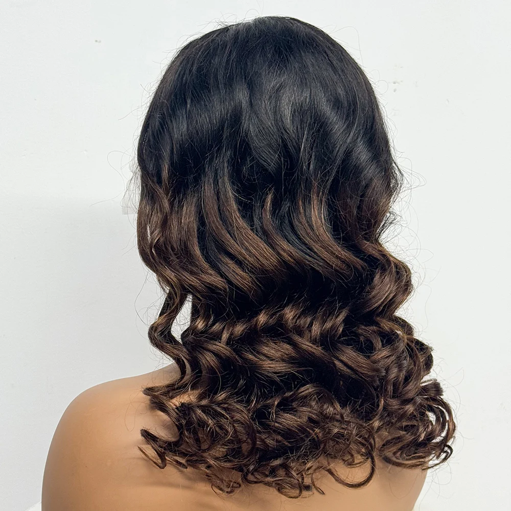 220% Density Loose Body Wave Wig Bleach Knots 100% Human Hair Wigs with 13x4 HD Lace Frontal Wigs For Black Women Curly Hair