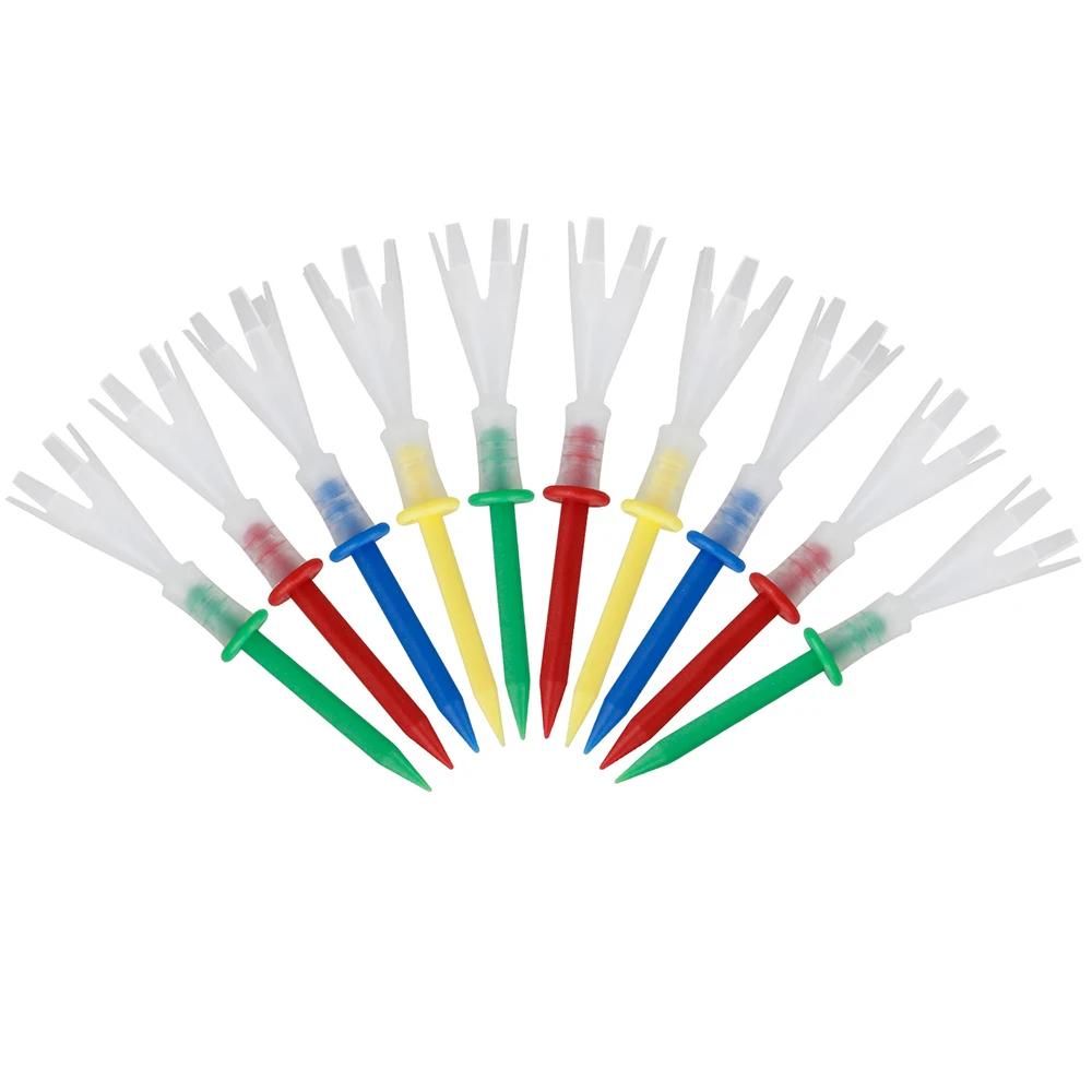 12Pcs Prong Golf Tees Plastic 70 83MM Less Friction Supplies 4