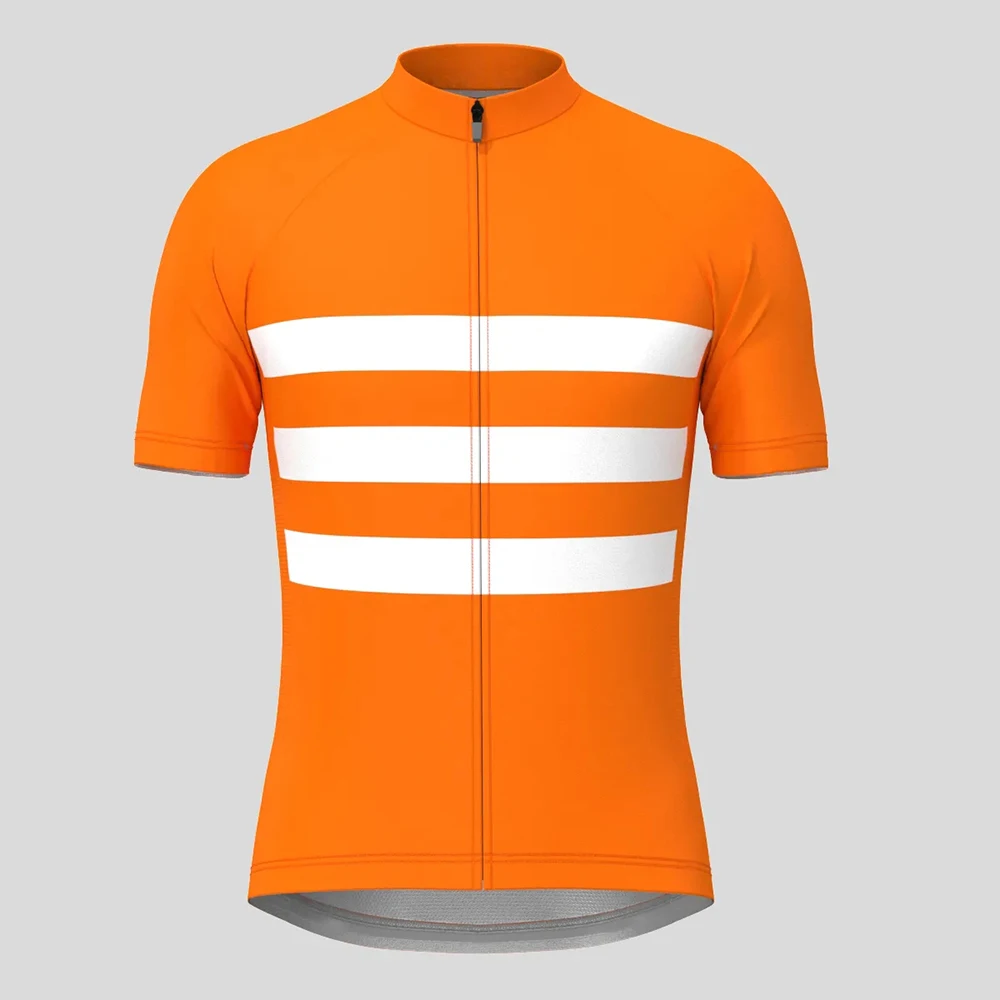 

Classic Stripes Cycling Jersey Short Sleeve Summer Bike Shirt Bicycle Wear Mountain Road Clothes Breathable MTB Clothing