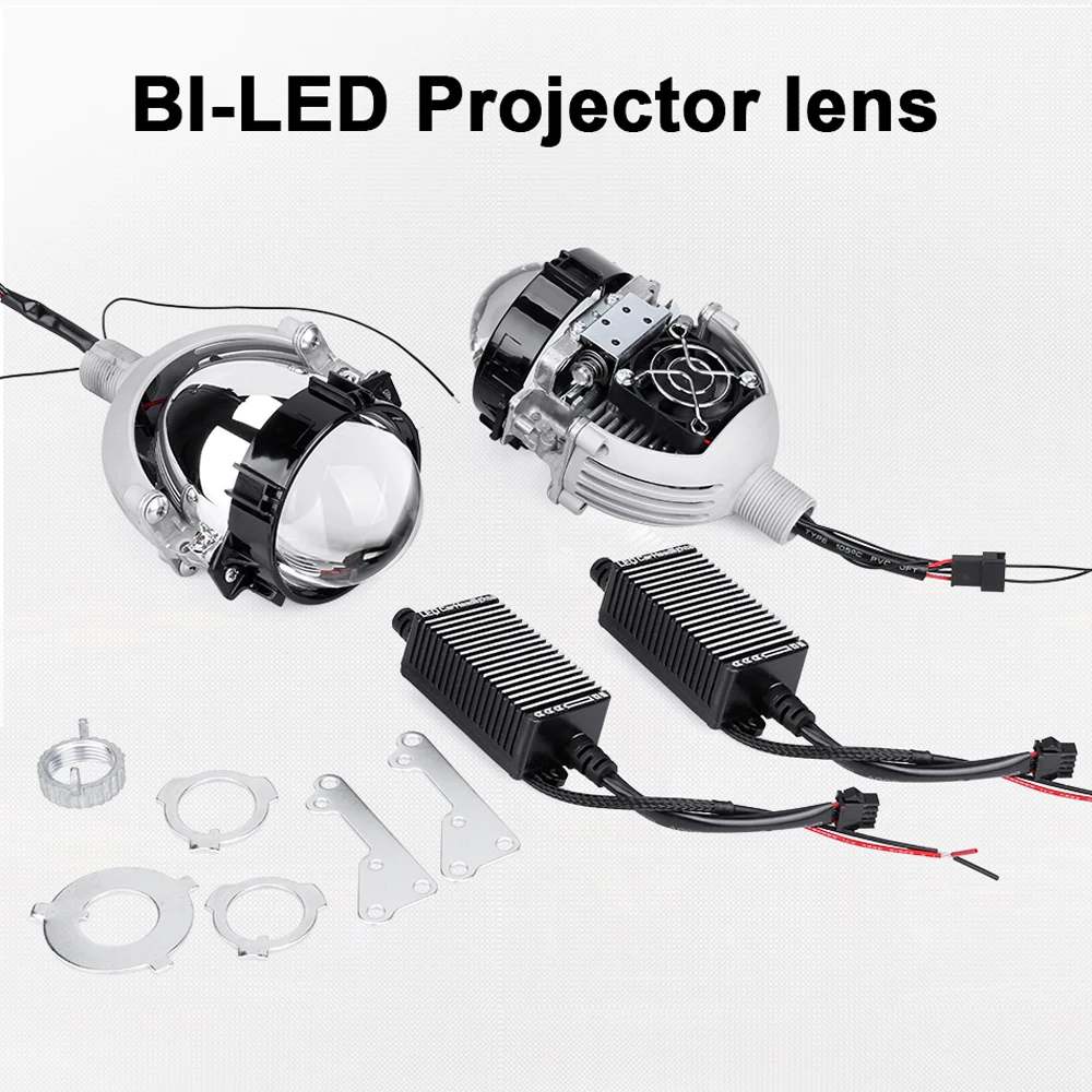 LED Car Lights LED Lights LED Bulbs LED Headlights LED Car Headlights Car Headlamps HID Headlight Bulbs 2PCS Bi-LED Projector Lenses H1 Bulb 9005 9006 H4 H7 for Headlight