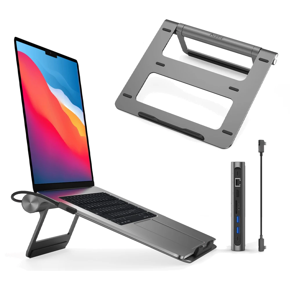 Estação de ancoragem WiWU-USB-C para MacBook, suporte