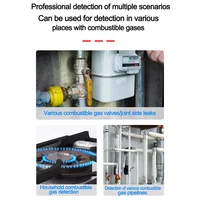 Combustible Gas Leak Detector Natural  Alcohol LPG Methane Analyzer Buzzer Alarm PPM Analyzer Combustible Sensor Tool 6