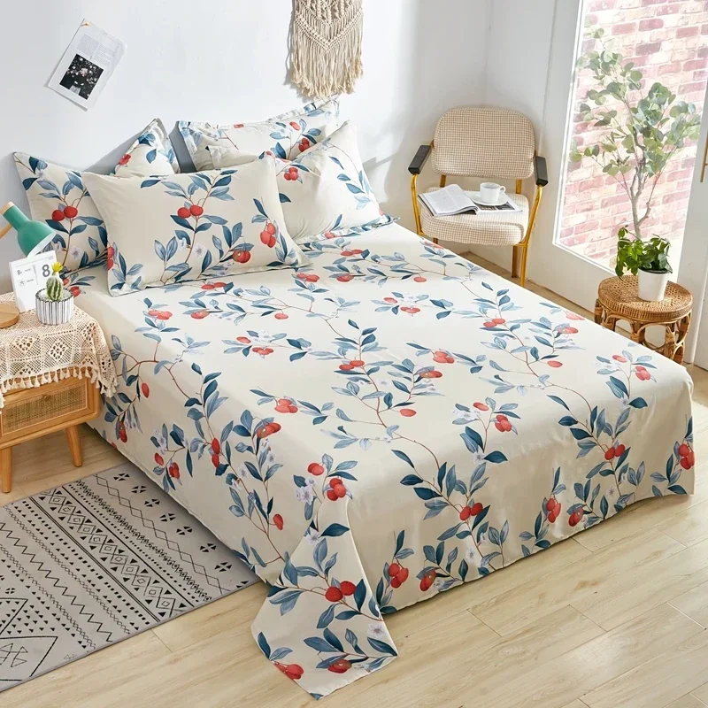 100% Cotton Luxury Super Soft Microfibe Pure Cotton Bed Sheets Double Queen King Bed European and American Bedding 150 180 200 5