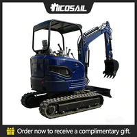 Hot sale: 3.0-ton mini crawler excavator, micro excavator, 2.5-ton small farm excavator