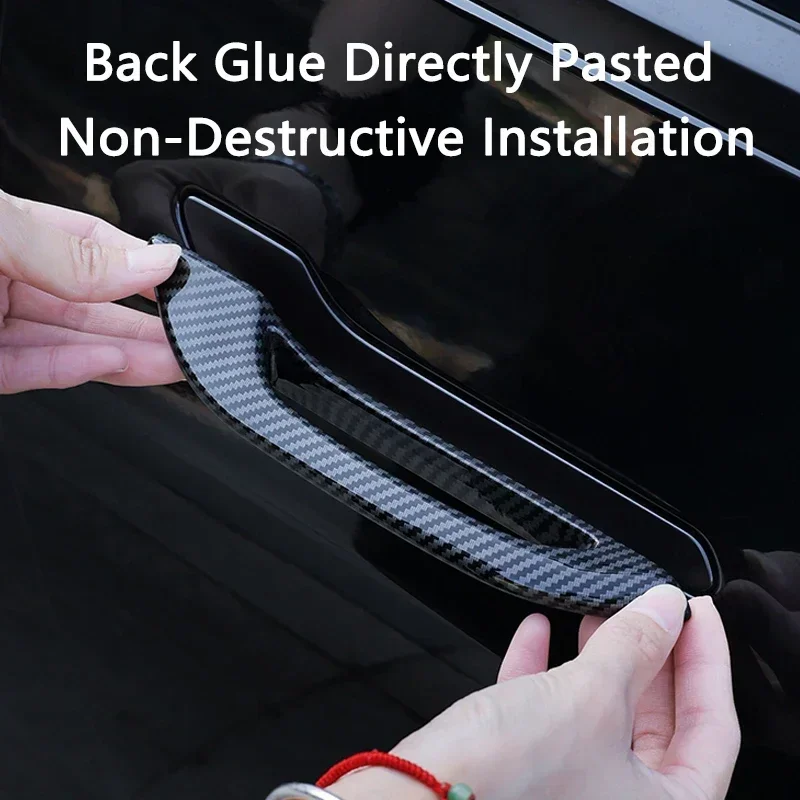 Car Antifreeze Door Handle for Tesla Model Y Launch/3/3+ Highland 2025 Frost Proof Door Handle Patch Cover Car Accessories