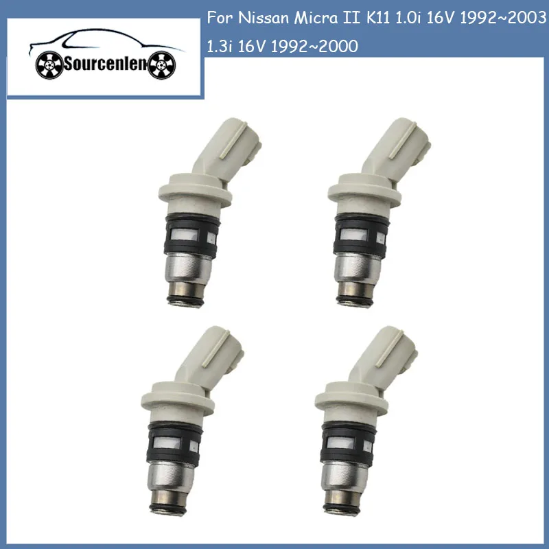 Kit 4 Injecteurs Carburant Compatibles Nissan Sylphy, Almera, Sunny, Tsuru - Référence 16600-73C00