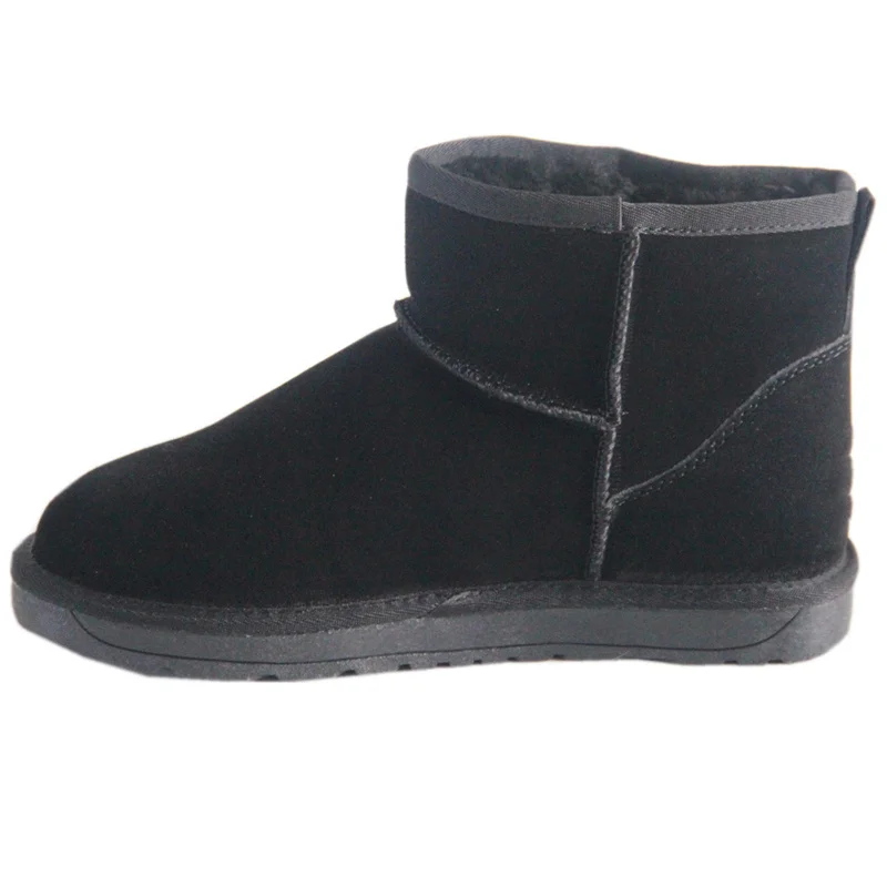 

Classics Winter Snow Boots for Women Cow Suede Leather Ankle Booties