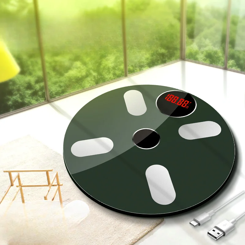 Intelligent Body Fat Scale Electronic Scale Bluetooth Charging Household Human Body Weight Scale Body Fat Weighing Scale 2