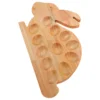 Deviled Egg Tray Appetizer Egg Serving Platter Wooden Egg Tray Easter Egg Storage Serving Holder Rabbit Deviled Egg Platter 6