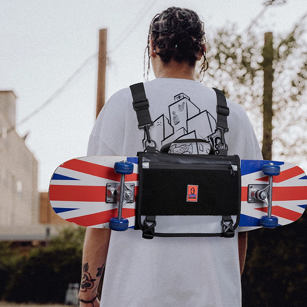 Skateboard Backpack Longboard Dance Board Surfboard Handbag Storage Shoulder Bag Removable Thickened Shoulder Straps Backpack