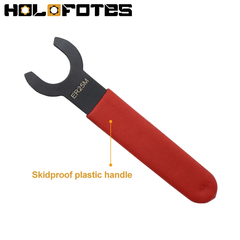 ER-M Type Wrench ER8M ER16M ER20M ER25M Wrench Rubber Handle Cast Iron Body for ER-M Series Collet Chuck Nut