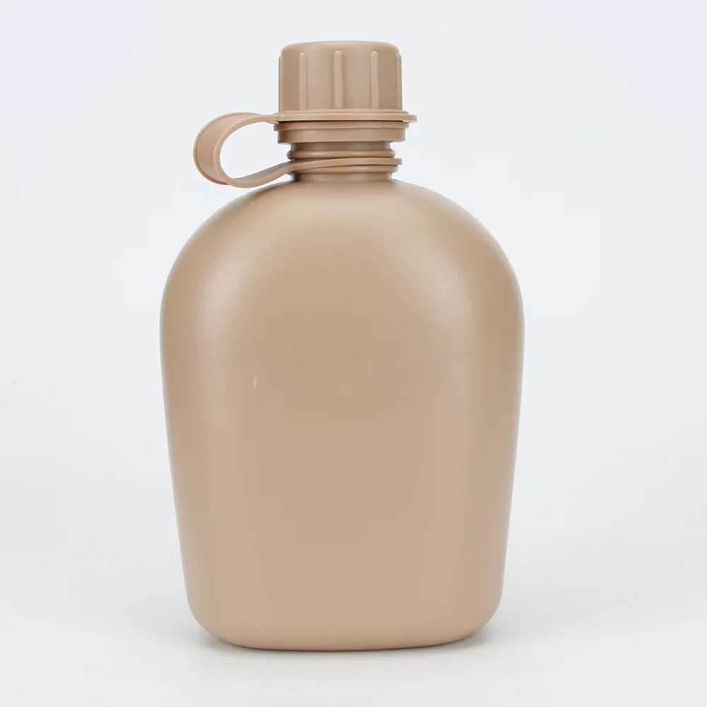 Bouteille d'eau en plastique de l'armée américaine, 1 litre, couvercle, camouflage HDT