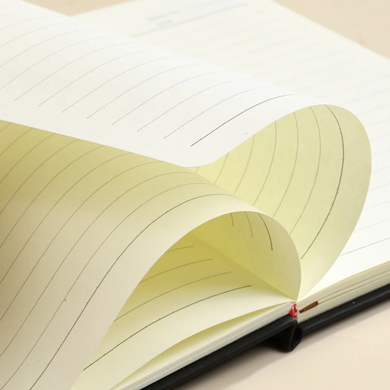 Premium Imitation Leather Notebook with Elastic Band, Ideal