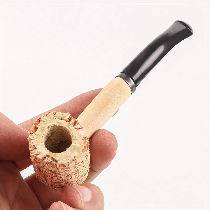 Corncob Pipes Corn Tobacco Pipe Straight Cigarette Pipes Practice Smoking Pipe Smoking Cigarette Holder Mouthpiece Accessory smoking accessories tobacco pipe tobacco smoking accessories smoking pipe