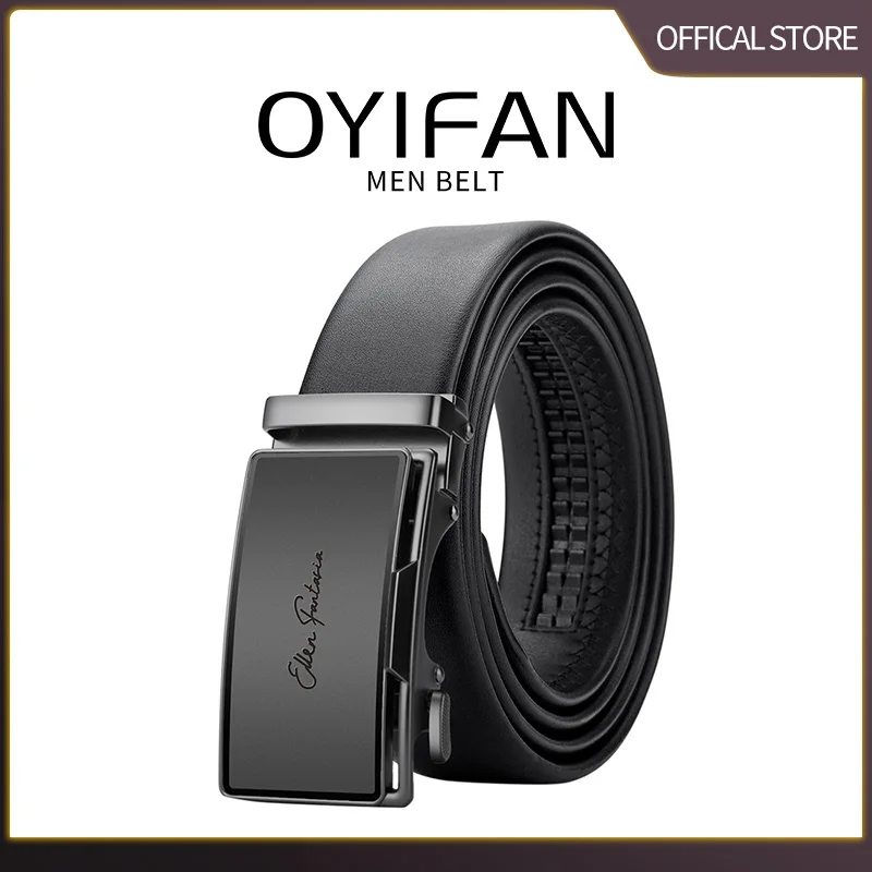 Leather Belt Men Genuine Leather Belt for Men Mens Belts Waistband Male Man Waist Automatic belts Business belts - 5
