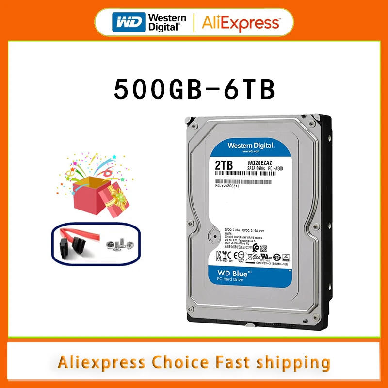 Жесткий диск Western Digital WD BLUE 500 ГБ 3