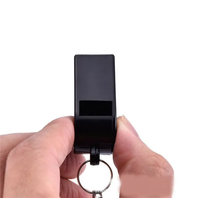High Quality Black Whistle Referee Game Halter Whistle Outdoor Travel Hiking Whistle Suitable for Basketball Volleyball Games 5