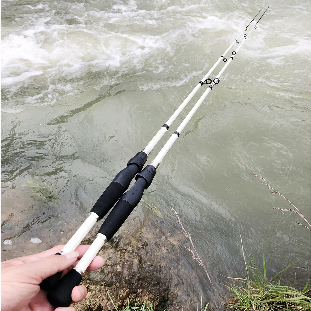 FRP Fishing Rod 1.6-2.4M Carbon Spinning Fishing Pole Casting Pole M Tune
