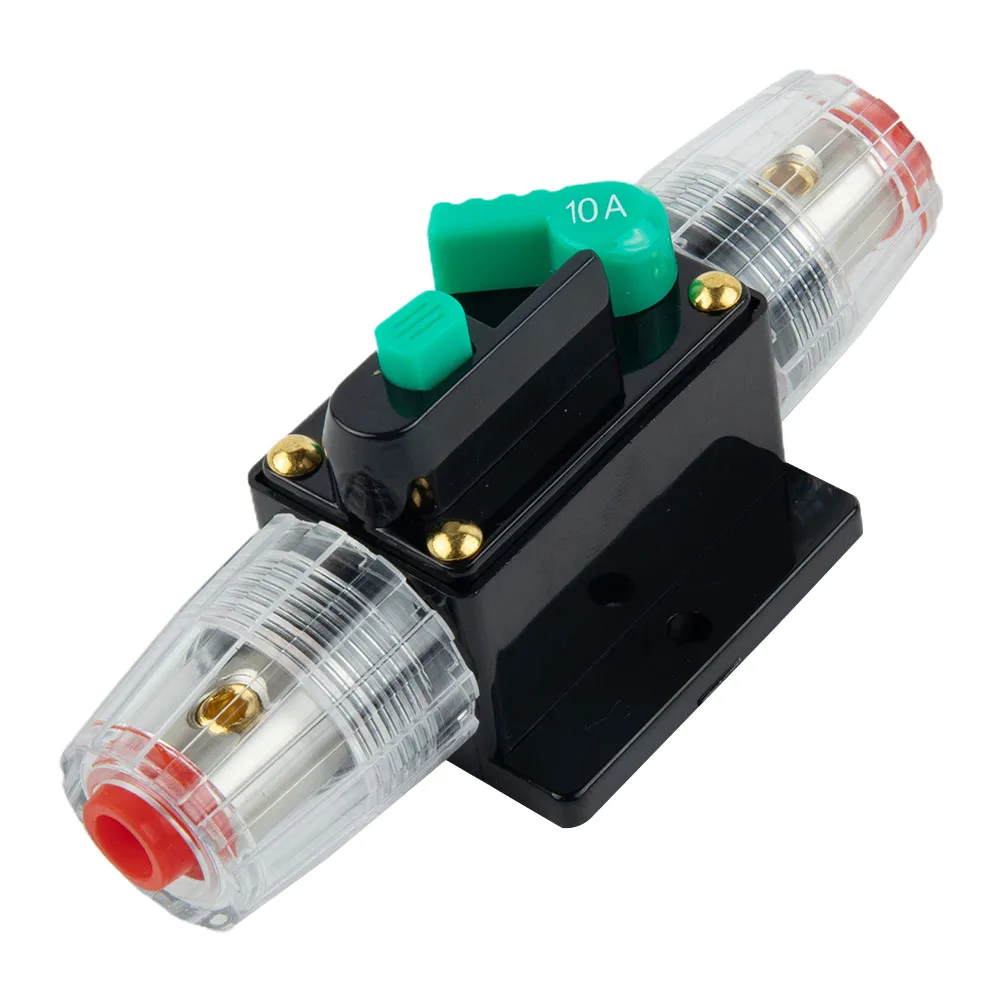 10A-100A A Circuit Breaker Fuse Reset 12V-48V DC Car Boat Auto Circuit Breaker Waterproof Rubber Boots Disconnect Fuse Holders