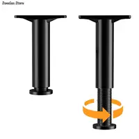 Telescopic Adjustable Bed Beam Support Foot Reinforced Plastic Furniture Leg Sofa Leg Bed Bottom Load Bearing Bracket 1X 4