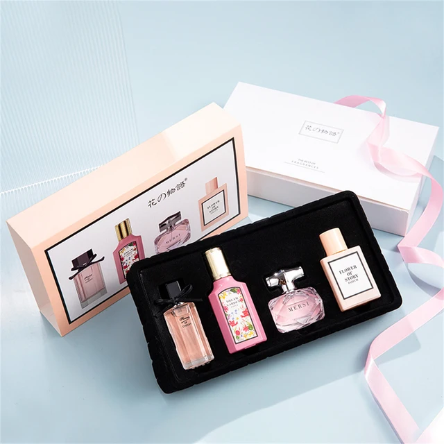 Profumo di marca Confezione regalo da donna Set da quattro pezzi Pianta Profumo floreale Feromone Fragranza duratura Esaguda il fascino femminile духи жleti.... 6