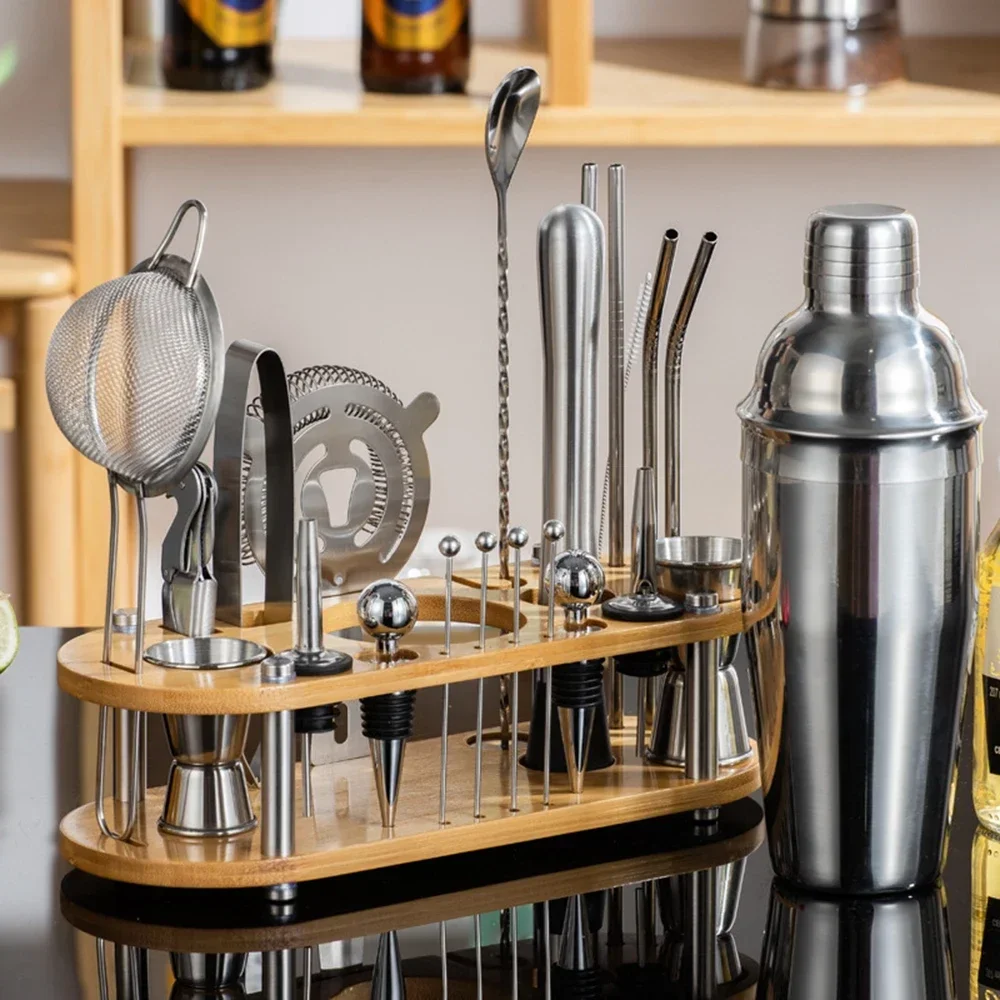 Stainless Steel Cocktail Shaker Set Mixer Bartender Kit Cobbler Boston Shaker Bars Set Tools Jigger Mixer Muddler Pourer Spoon Cocktail shaker,cocktail bar tools