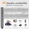 Mini Electric Screwdriver Set with 72 Magnetic Bits 5 Gears Torque OLED Display Rechargeable Cordless Screwdriver Kit SES New 4