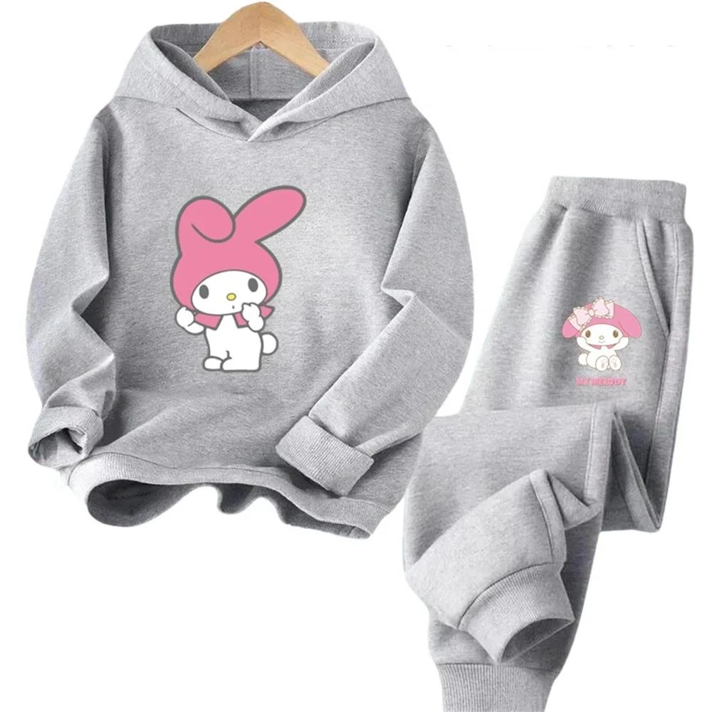 thumbnail image 1 of Sudadera con capucha y estampado de dibujos animados de Sanrio Melody para niñas, primavera y otoño de 2024, 1 of 5