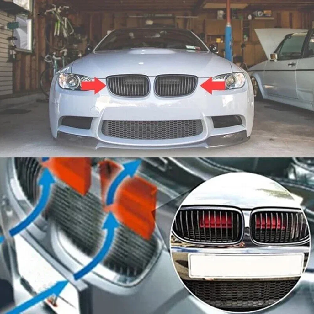 Car Accessories Air Scoops Front Grille To The Filter Red 2pcs/pair Air Cold Intake Dynamic For BMW For BMW E90 91 E92 E93