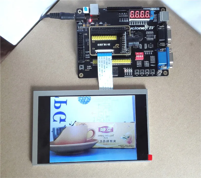 USB 다운로드 프로그래머, LCD, VGA, RS232, 전체 키트 및 학습용 매뉴얼이 포함된 Altera CycloneIV EP4CE6/10용 FPGA 개발 보드
