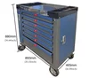 7 Drawer Tool Cart with Keys,Tool Cabinet Removable with Silent universal wheels,Heavy Duty Toolbox,For Car Repair Workshop/Home 2