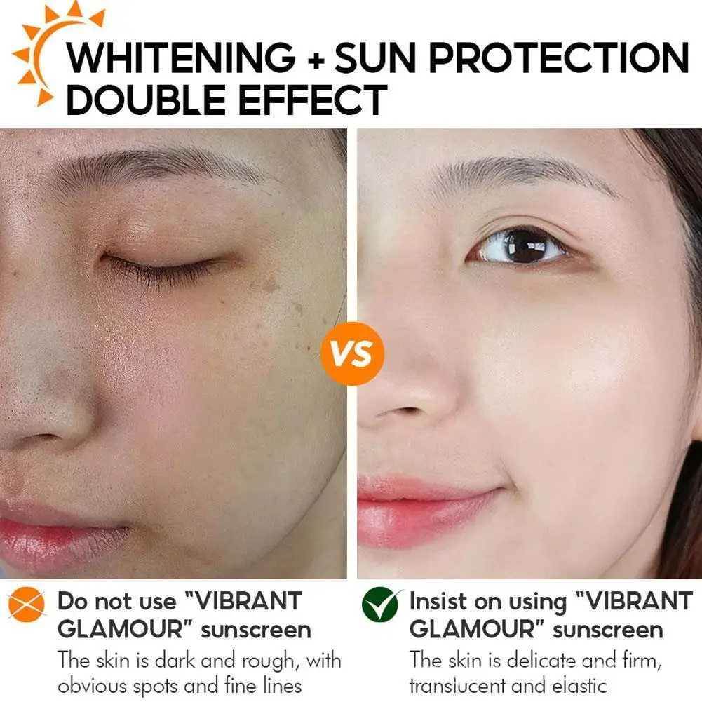 50g Sunscreen Cream Spf50+ Anti-aging Uv Whitening Skin Care Repair Body Brighten Skin Protector Sunscreen Moisturizing B9k6