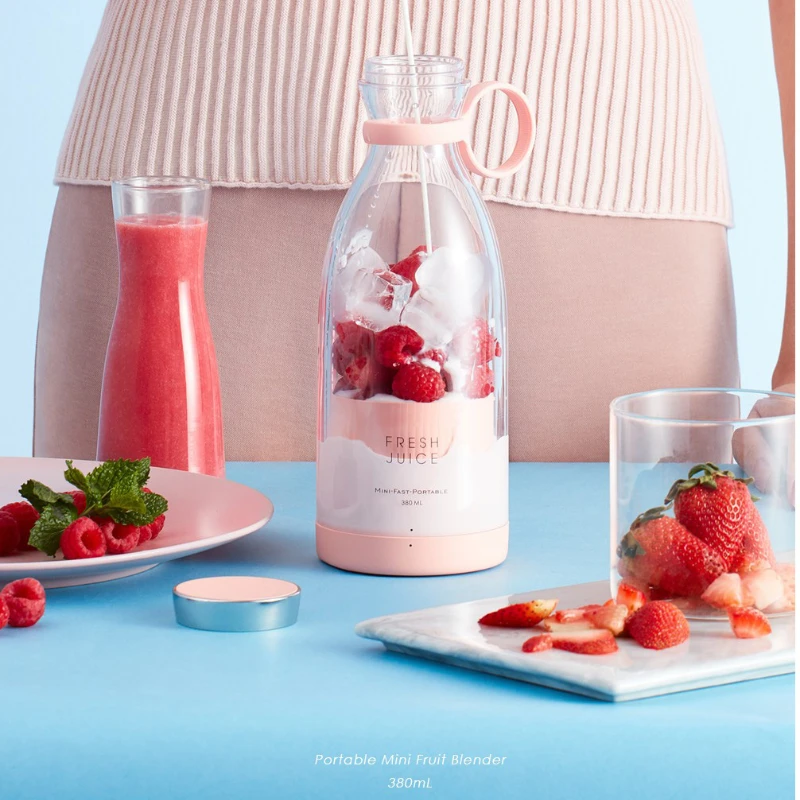 

Portable Electric Juicer Smoothie Blender Usb Rechargeable Juicer Mixer Fruit Juicer Machine Personal Blender Shakes Cup Bottle