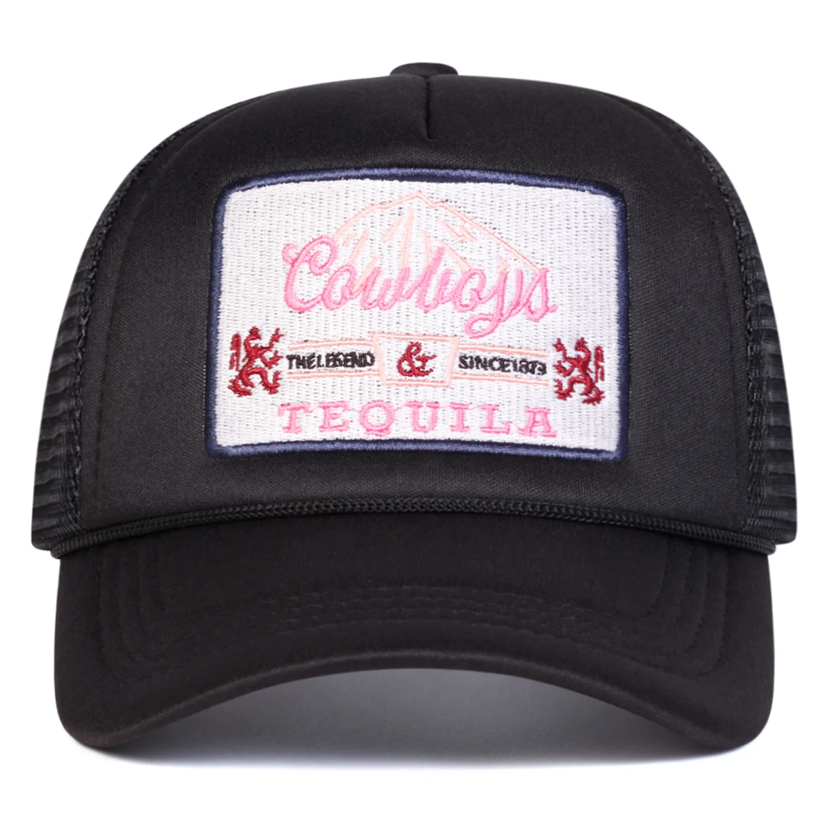 Unisex TEQUILA Letter Embroidery Baseball Net Caps Spring Summer Outdoor Adjustable Casual Hats Dad Hat Sunscreen Hats