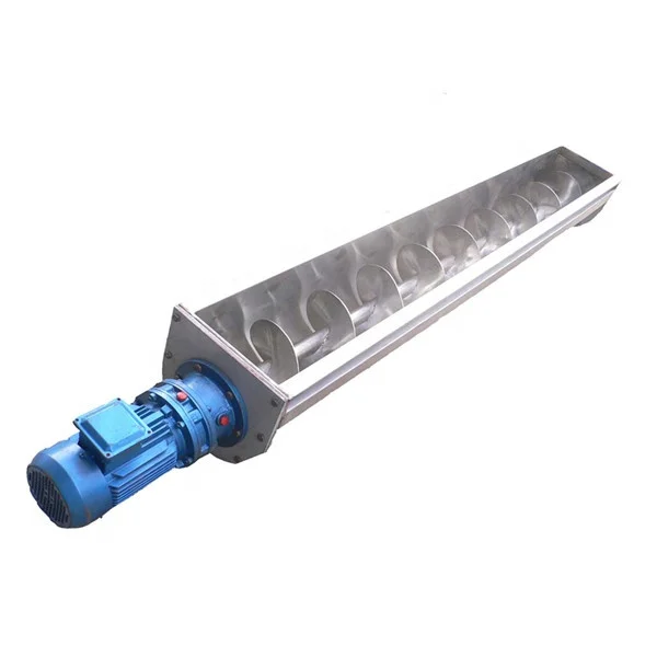 

Carbon steel cement Flexible Slant worm screw auger conveyor feeder