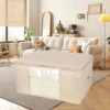 1 large capacity quilt storage bag,thick clothing packaging box, dust-proof storage box and container,household storage utensils 4