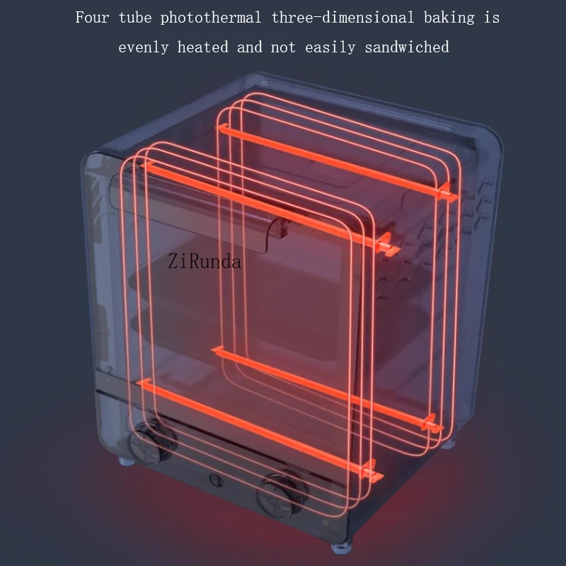 Electric Oven Household Small Baking 12 Liters Home Toaster Breakfast Machine Bread Maker Tabletop Kitchen 5
