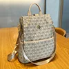 Ladies Backpack Square Vertical Bag Women's Three Wide Shoulder Strap Knapsack Bag Soft Handle Single Printed Shoulder Bag 2