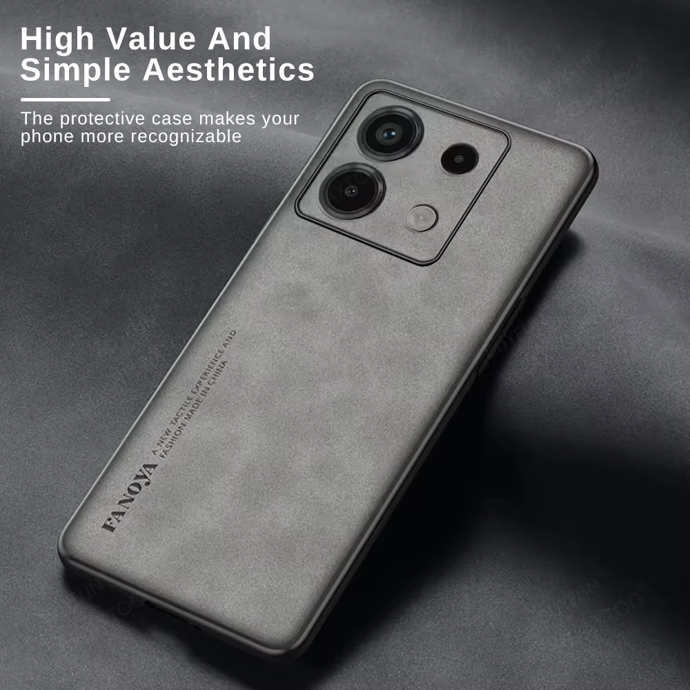 Luxury Sheepskin Leather Case for Men - Premium Back Cover