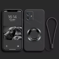 Premium Silicone Magnetic Phone Case with Screen Protector - Soft, Durable, and Protective - G85 (Black)
